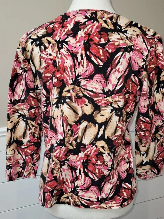 Multicolored Ruby Rd. Top for Spring/Fall - Picture 2 of 6